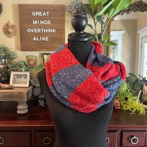 URBAN OUTFITTERS | BDG Marled Wool Blend Knit Infinity Style Striped Scarf